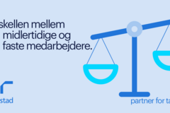 forskellen mellem midlertidige og faste medarbejdere.